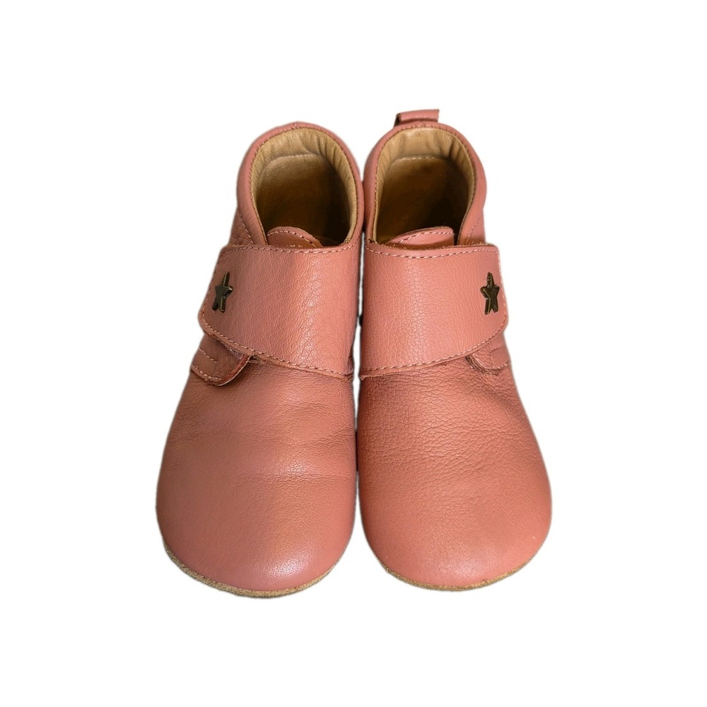 Bisgaard Baby Star Old Rose First Pr Handmade Leather Toddler Girls EU 23 US 7